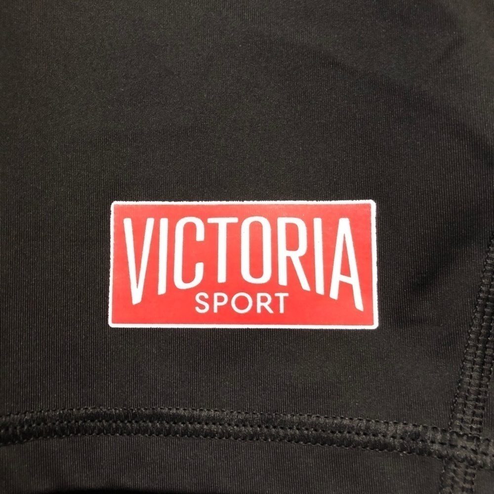 Victoria's Secret Sport Black & Red Biker Shorts - Picture 3 of 4